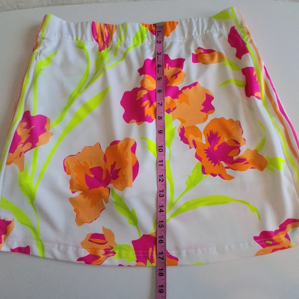 Gretchen Scott Active Multicolor Floral Stretch Pull-on Skort Women's Med Resort - Picture 10 of 11